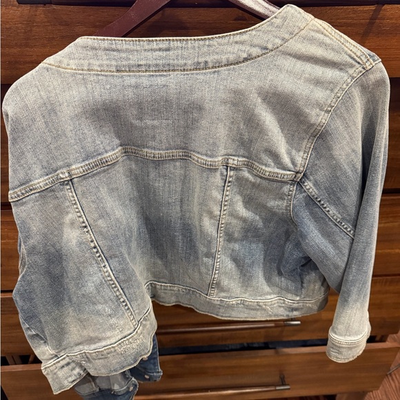 Torrid Light Blue Distressed Jean Jacket - Picture 3 of 3